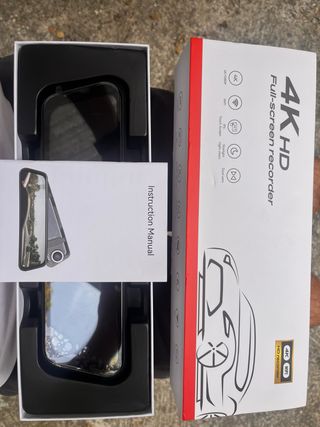 Espejo retrovisor 4K HD con cámara