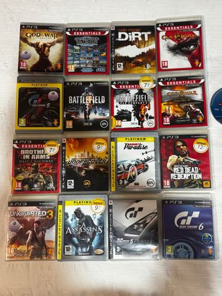 Lote 17 Juegos PS3: God of War, Gran Turismo, Unch