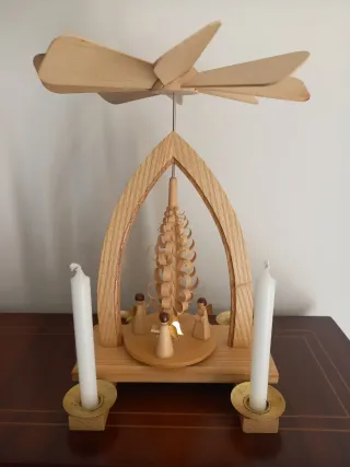 Noria/Carrusel/Movil Navidad Artesanal Alemana 