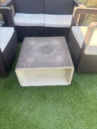 Conjunto sofá 2 plazas y 2 sillones exterior