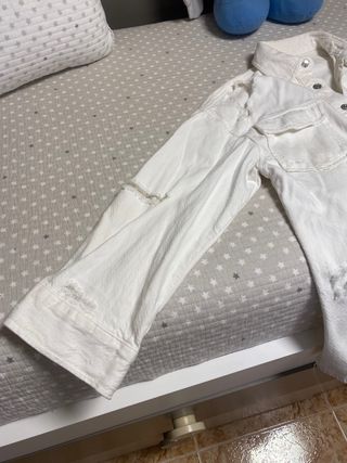 Camisa vaquera blanca Zara