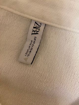 Camisa vaquera blanca Zara