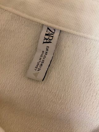 Camisa vaquera blanca Zara