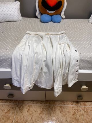 Camisa vaquera blanca Zara
