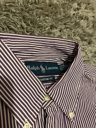 Camicia Ralph Lauren righe viola e bianche