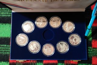 Monedas Plata Francia Albertville 1992