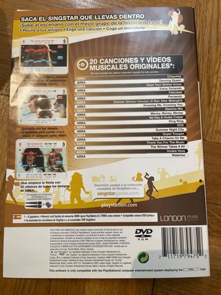 SingStar ABBA PS2 (Solo Carátula)