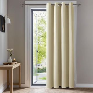 Cortinas opacas beige 2 unidades
