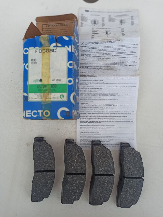 Pastillas Freno Necto WVA20422 Ford Fiesta