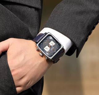 Reloj Megir Cronógrafo Hombre Azul/Plata