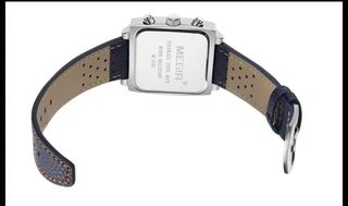 Reloj Megir Cronógrafo Hombre Azul/Plata