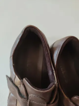 Zapatos de piel marrones mujer