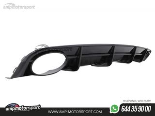 DIFUSOR TRASERO S-LINE CON COLAS PARA AUDI A6 C7 LOOK RS6 2015-2018