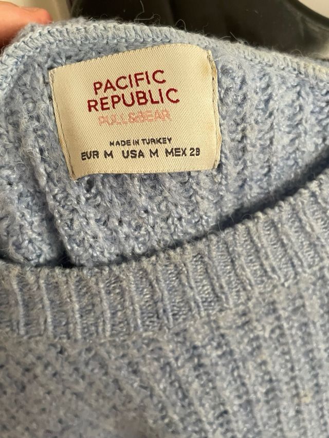 Jersey Pull&Bear azul tejido