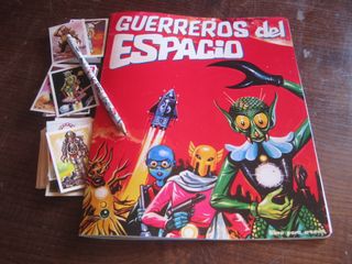 GUERREROS DEL ESPACIO ALBUM FACSIMIL Y CROMOS.LEER