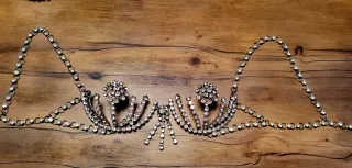 Collar joya cristales Swarovski plateado