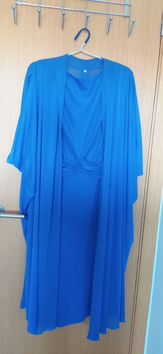 Vestido de fiesta azul talla 50