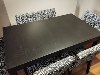 Mesa comedor y 6 sillas diseño moderno