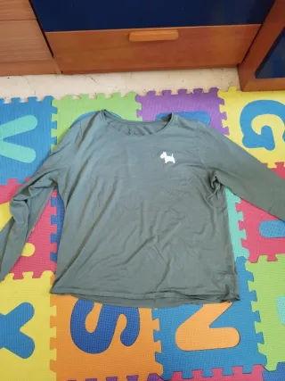 Pijama mujer verde oliva perro