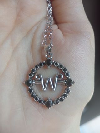 Collana Mercoledì Addams W Nera Argento