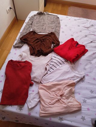 Lote 8 Tops/Jerseys Talla S