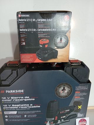 Parkside Sierra de calar 12V + Batería y cargador 