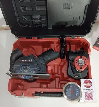 Parkside Sierra Circular Inalámbrica 12V completa