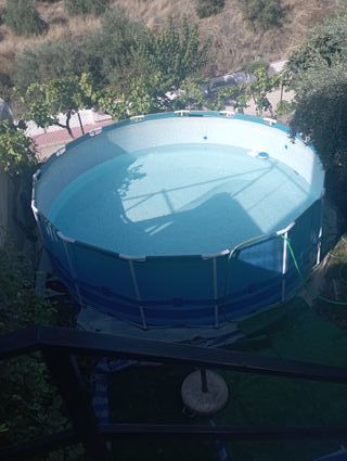 Piscina Desmontable Metal/Plástico Azul
