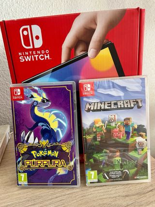Nintendo Switch OLED Original + 2 juegos 