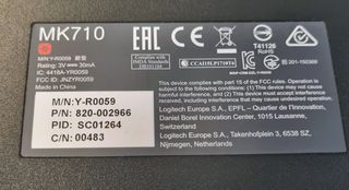 Logitech MK710 Teclado Ingles y Ratón  Inalámbrico