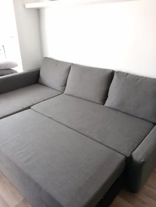 Sofá modular gris Ikea