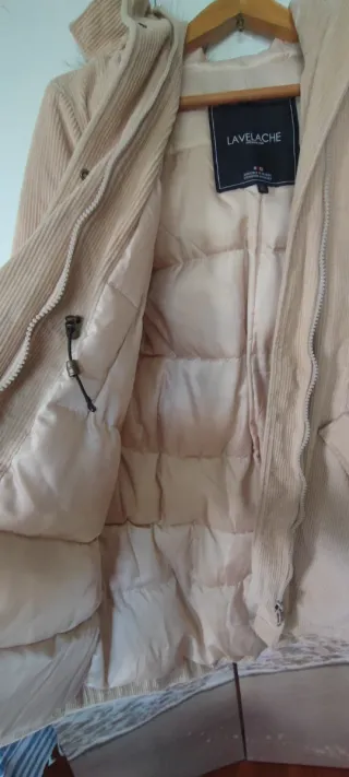 Cappotto Beige Coste con Cappuccio Canadian style