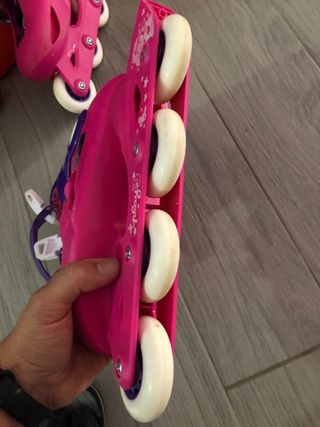 Patines en línea niña Oxelo rosas y morados