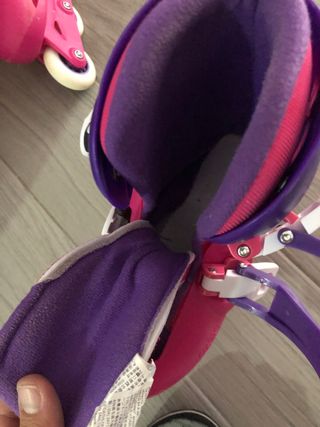 Patines en línea niña Oxelo rosas y morados