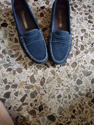 Zapatos náuticos Flexishoes azul marino
