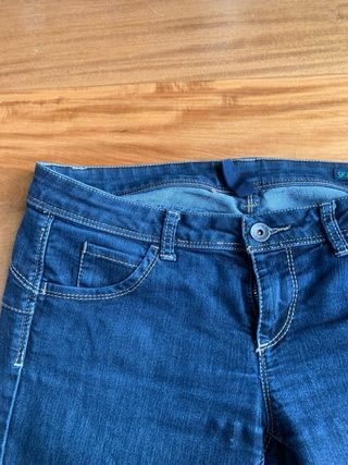 Jeans skinny push up Benetton donna blu