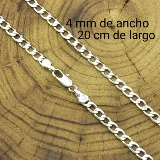 Pulsera Acero Inoxidable Hombre 4mm/ 20cm