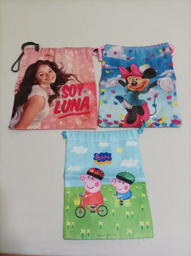 Lote 3 Bolsas Desayuno Guardería Nuevas