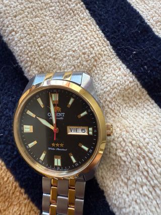 Reloj Orient Automático Dorado y Negro