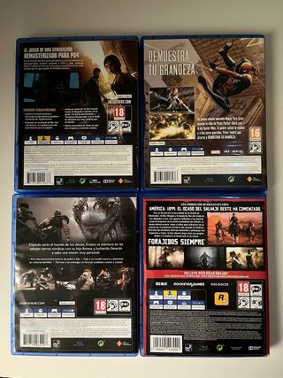 Lote Videojuegos PS4