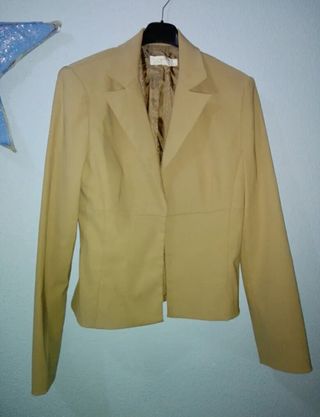 Chaqueta Beige Mujer