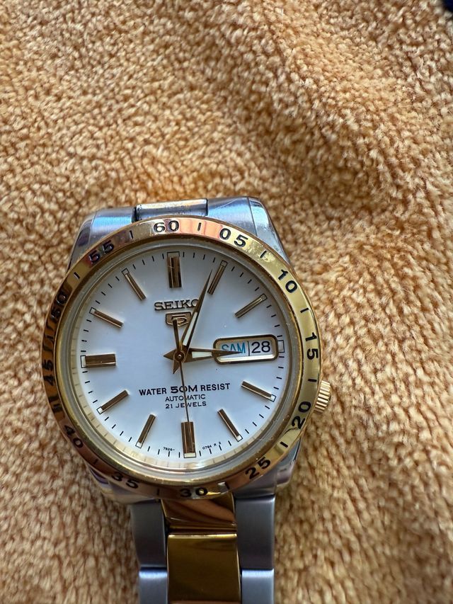 Reloj Seiko Automático 21 Joyas Sumergible 50M