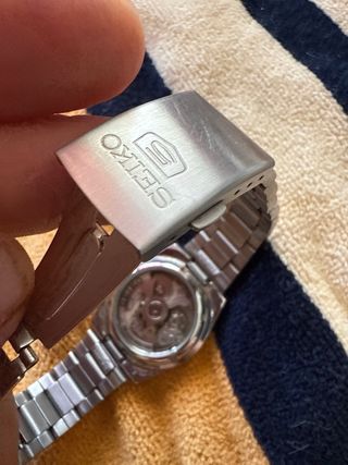 Reloj Seiko Automático 21 Joyas Sumergible 50M