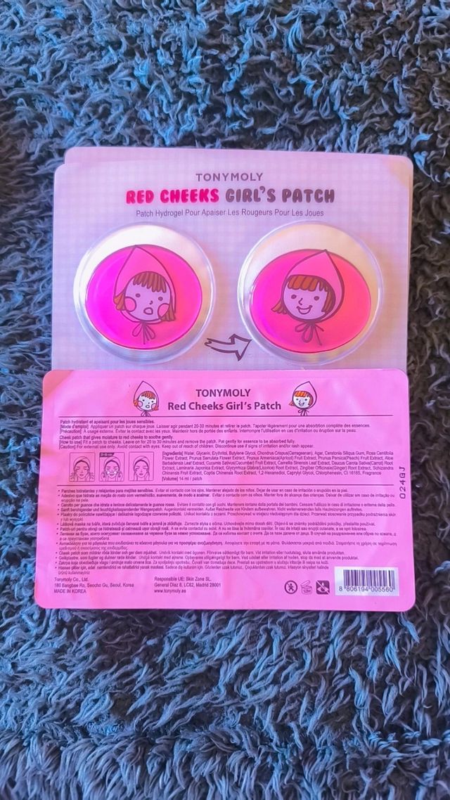 TONYMOLY Red Cheeks Girl's Patch (2 unidades)
