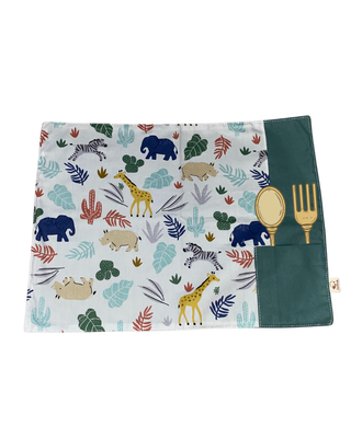 Tovaglietta Asilo con Tasca Portaposate