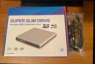 Lector/Grabador Blu-ray USB 3.0 Slim