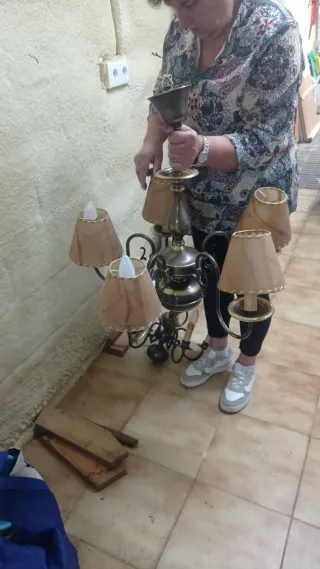 Lámpara de araña vintage