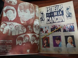 ALBUM CROMO ESTRELLAS DE LA CANCION 1966 LEER TODO
