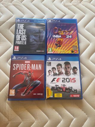 4 Juegos PS4: The Last of Us 2, NBA 2K24, Spider-M