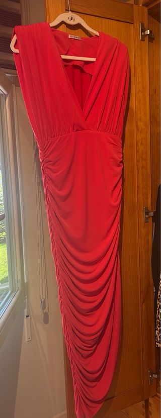Vestido de fiesta rosa talla M